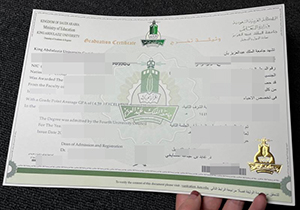 King Abdulaziz University diploma-1