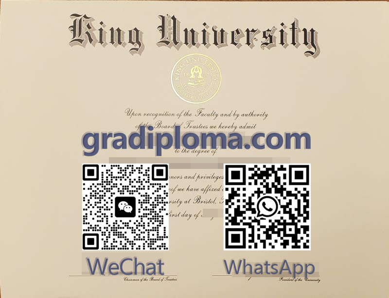 King University diploma