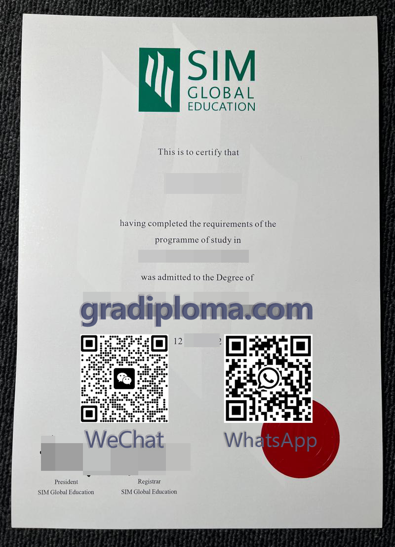 SIM Global Education diploma