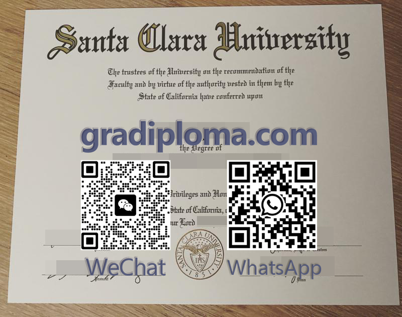 Santa Clara University diploma