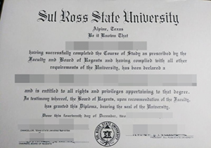 Sul Ross State University degree-1