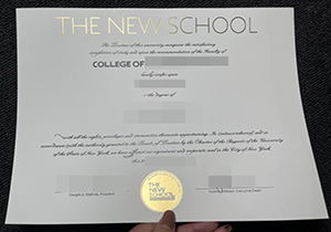 The New School diploma-1