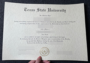 Texas State University degree-1