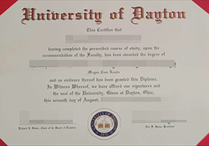 The University of Dayton diploma-1