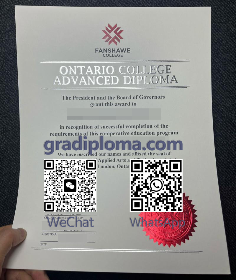 Fanshawe College graduate certificate