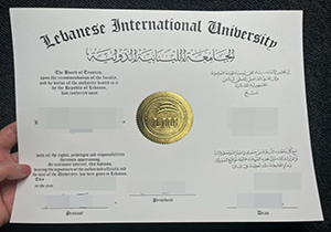 Lebanese International University diploma-1