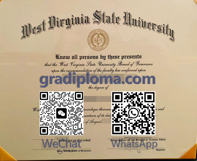 West Virginia State University diploma