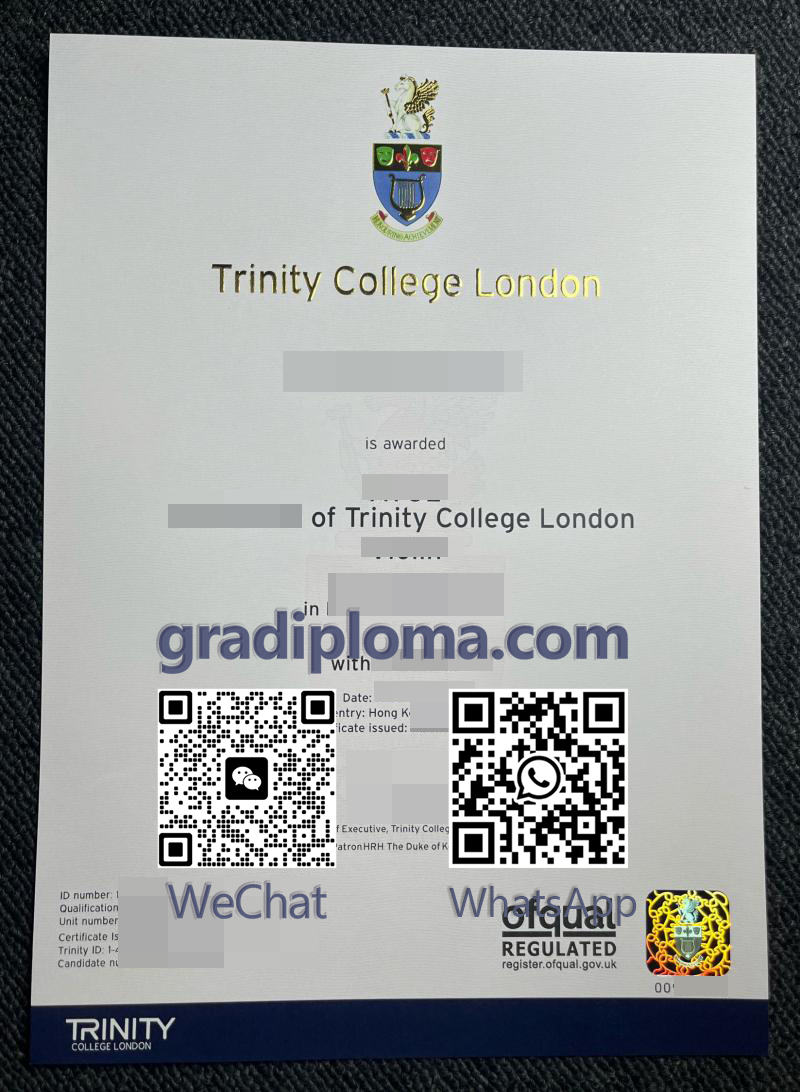 Trinity College London degree