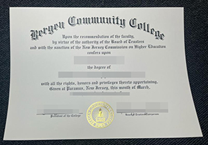 Bergen Community College diploma-1