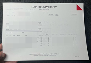 Edinburgh Napier University transcript-1