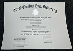 NC State University diploma copy