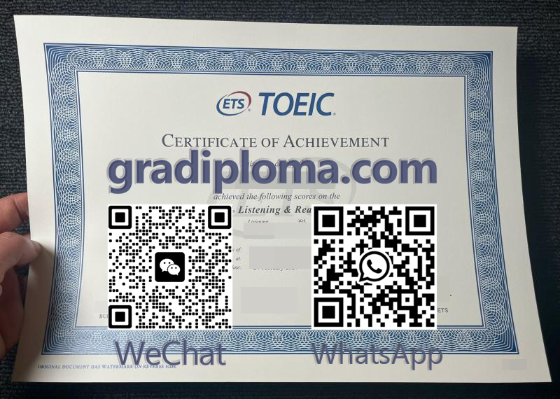 TOEIC Certificate