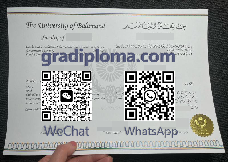 University of Balamand diploma